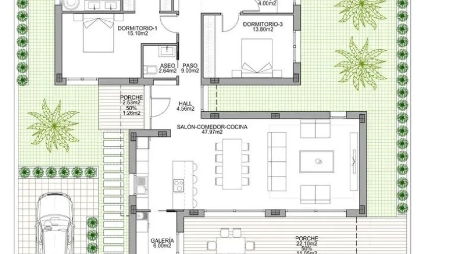 Villa de 3 dormitorios en Benijófar, España No. 706
