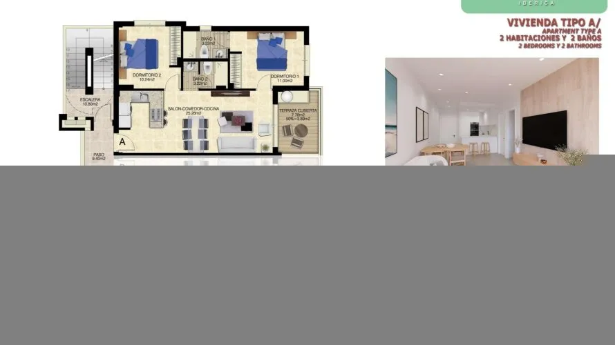 Apartamento de 2 dormitorios en Torrevieja, España No. 1300 № 5