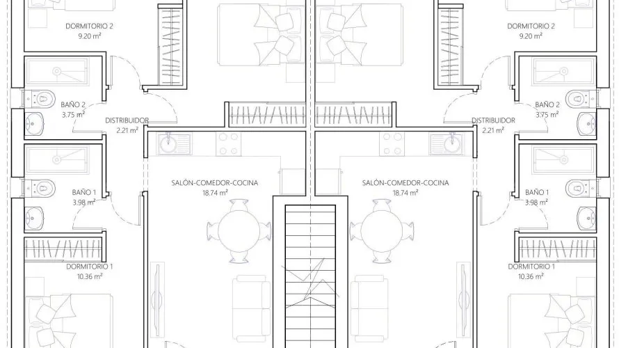 Bungalow de 3 dormitorios en Nueva Torrevieja, España No. 1139 № 18