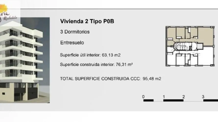 Apartamento de 1 dormitorio en Valencia, España No. 614 № 2