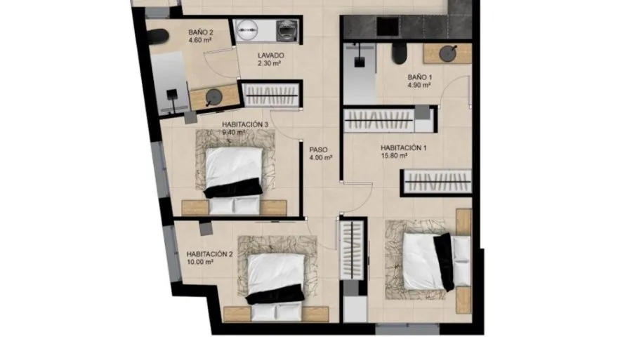 Apartamento de 2 dormitorios en Elche, España No. 1517 № 6