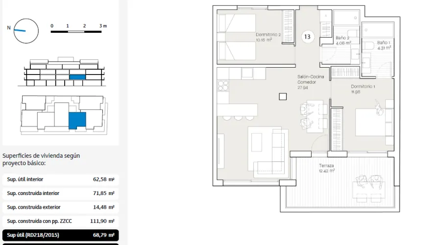 Apartment de 2 chambres à Rincon de la Victoria, Spain No. 297 № 9