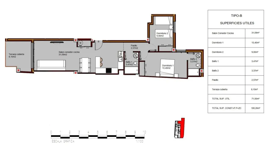 Apartment de 2 chambres à Alegria Residencial XIX Torrevieja, Spain No. 66