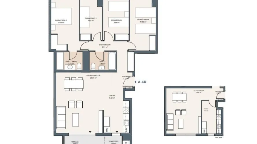 Apartment de 4 chambres à Alicante, Spain No. 697 № 12