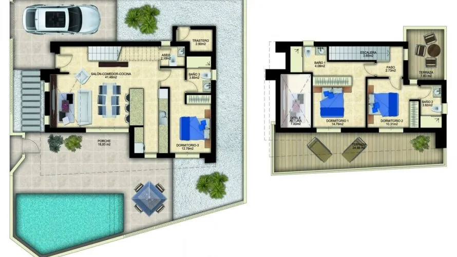 Villa de 3 chambres à Benijofar, Espagne No. 758