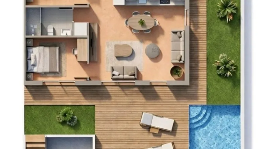 Bungalow de 3 chambres à Pilar de la Horadada, Espagne No. 1282 № 1