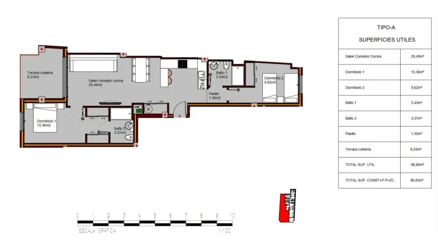 Квартира с 2 спальнями в Alegria Residencial XIX, Торревьеха, Испания №63