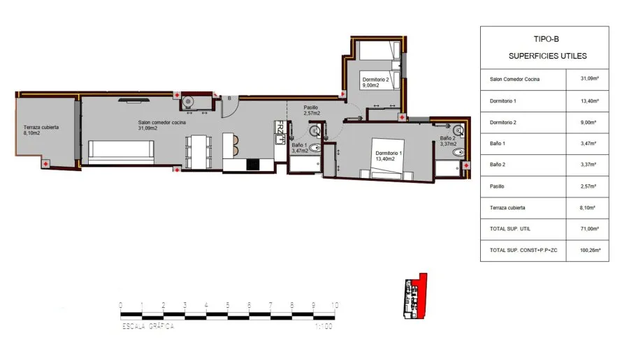 Квартира с 2 спальнями в Alegria Residencial XIX, Торревьеха, Испания №64