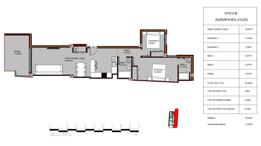 Квартира с 2 спальнями в Alegria Residencial XIX, Торревьеха, Испания №68