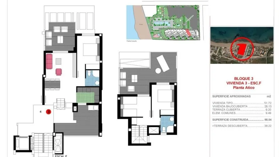 3 bedrooms penthouse for sale , Denia, Spain No. 704