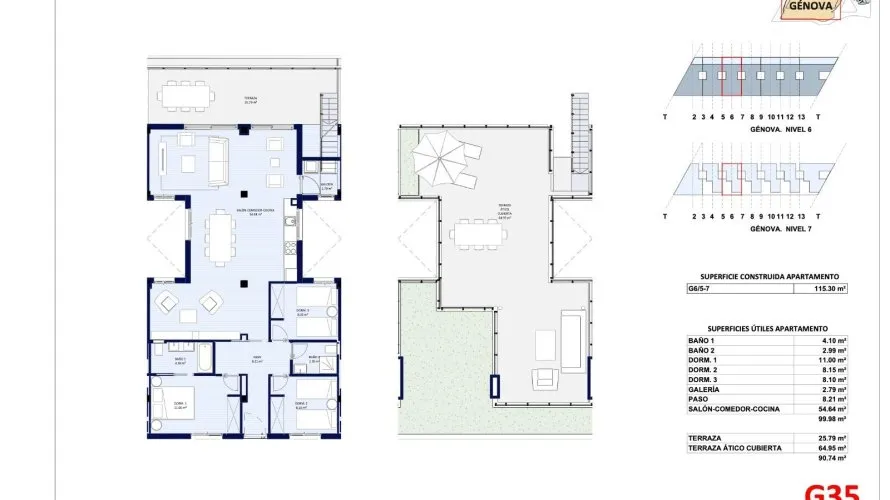 3 bedrooms penthouse for sale, L'Alfàs del Pi, Spain No. 1109 № 3