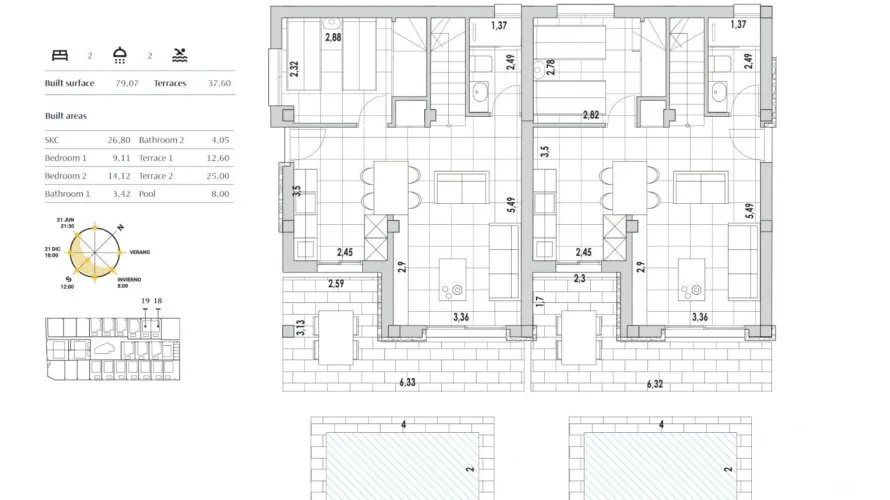 2 bedrooms house for sale, Torrevieja, Spain No. 840 № 17