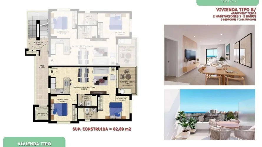 2 bedrooms apartment for sale, Torrevieja, Spain No. 1300 № 3