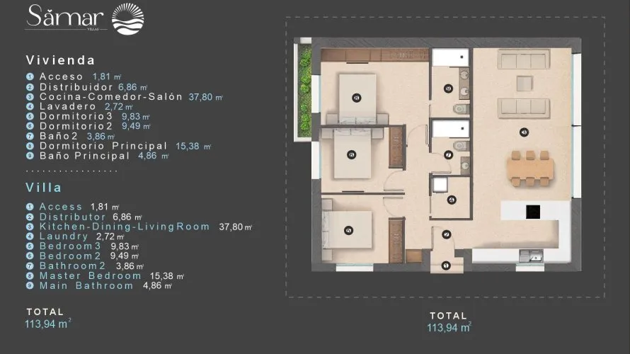 3 bedrooms villa for sale, Alicante, Spain No. 625 № 1