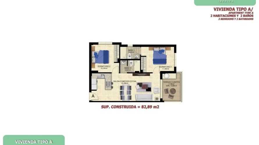 2 bedrooms apartment for sale, Torrevieja, Spain No. 1300 № 2