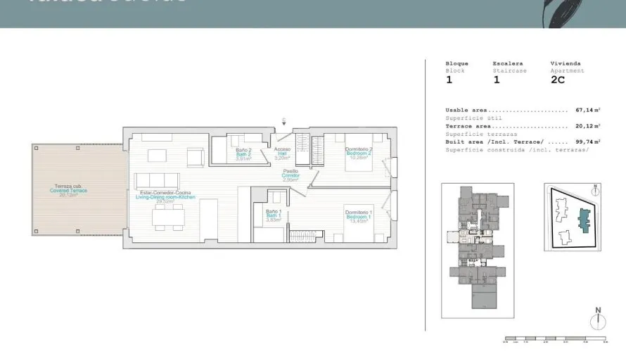 2 bedrooms apartment for sale, El Verger, Spain No. 1420 № 10