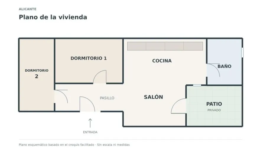 1 bedroom apartment for sale, Alicante, Spain No. 1834